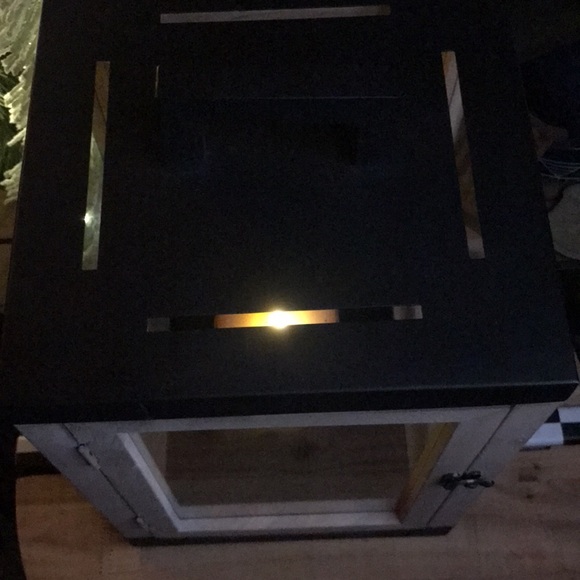 Pottery Barn Candle Luminary Levi Mango Wood Hinged Door Lantern - Size Small - Picture 14 of 16